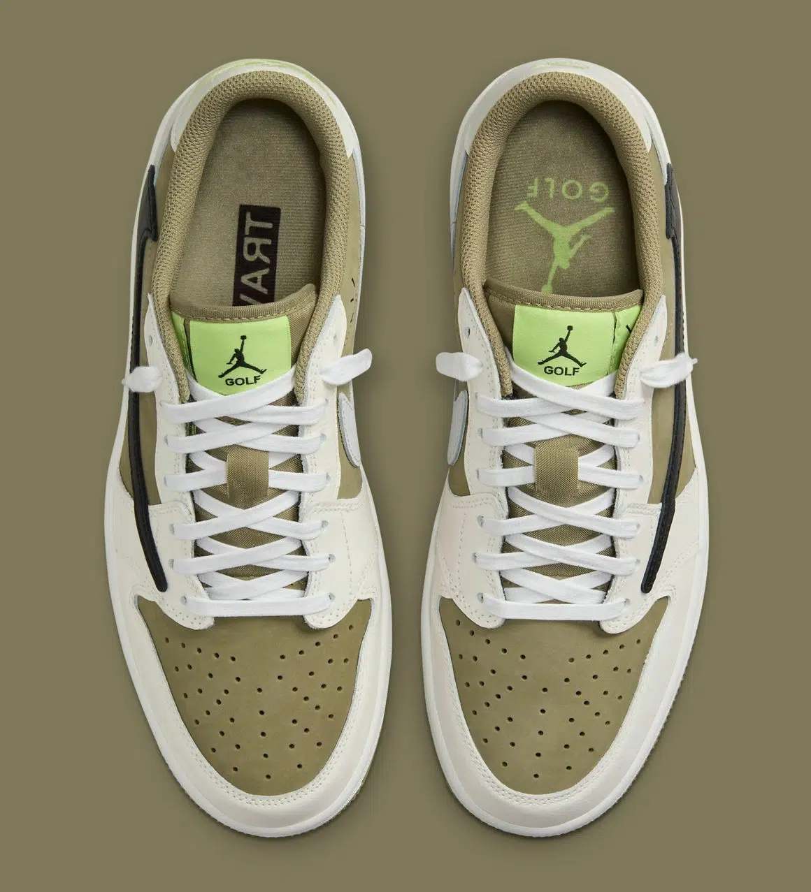 Travis Scott x Air Jordan 1 Low Golf ‘’Neutral Olive’’ - FZ3124-200