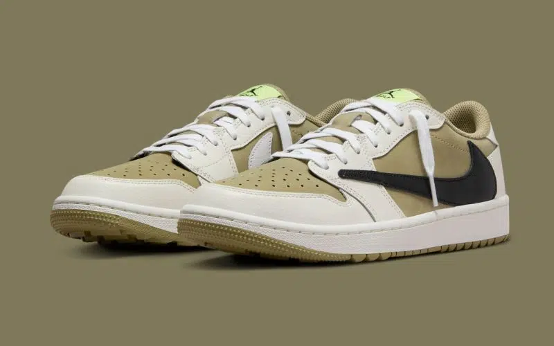 Travis Scott x Air Jordan 1 Low Golf ‘’Neutral Olive’’ - FZ3124-200