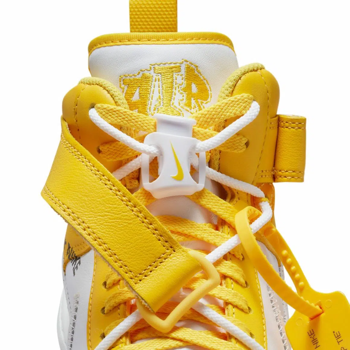 Off-White x Nike Air Force 1 Mid ‘’White and Varsity Maize’’ - DR0500-101