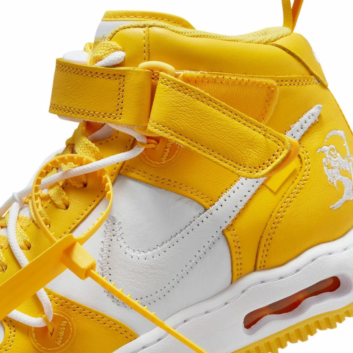 Off-White x Nike Air Force 1 Mid ‘’White and Varsity Maize’’ - DR0500-101