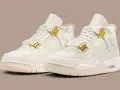 Air Jordan 4 Retro WMNS ‘’White and Gold’’ - AQ9129-170