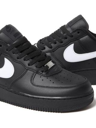 SUPREME x Nike Air Force 1 Low ‘’Box Logo’’ - Black/White - CU9225-002