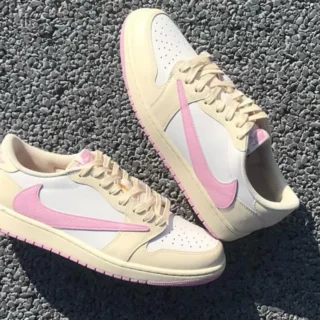 Travis Scott x Air Jordan 1 Retro Low OG SP ‘’Shy Pink’’ - IQ7604-100