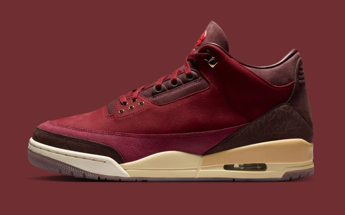 Air Jordan 3 Retro OG PRM ‘’BIN 23’’/’’Team Red and Burgundy Crush’’ - IO7744-600