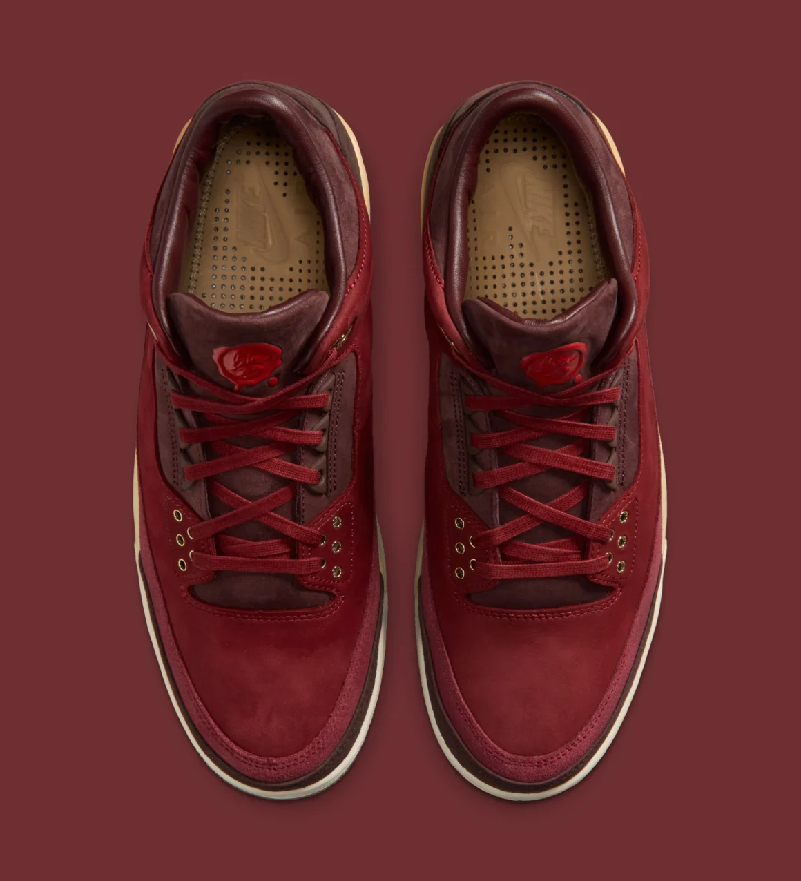 Air Jordan 3 Retro OG PRM ‘’BIN 23’’/’’Team Red and Burgundy Crush’’ - IO7744-600