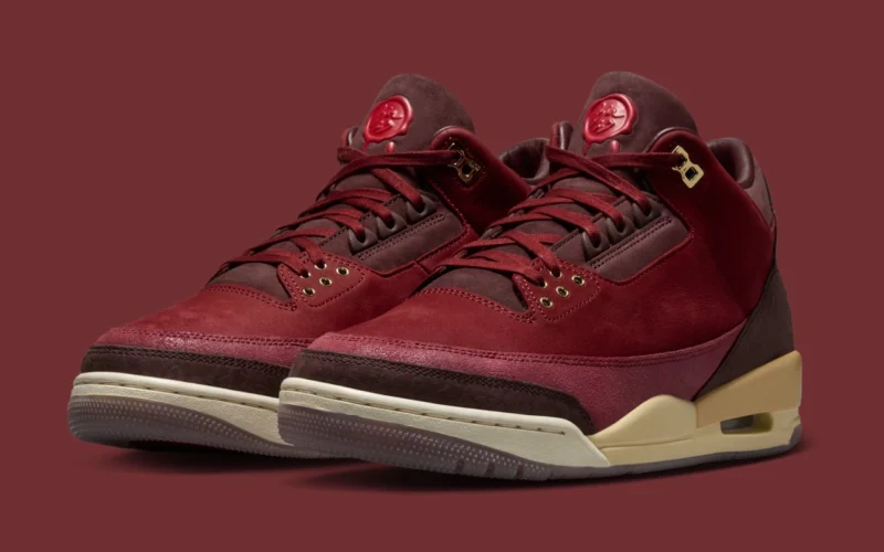 Air Jordan 3 Retro OG PRM ‘’BIN 23’’/’’Team Red and Burgundy Crush’’ - IO7744-600