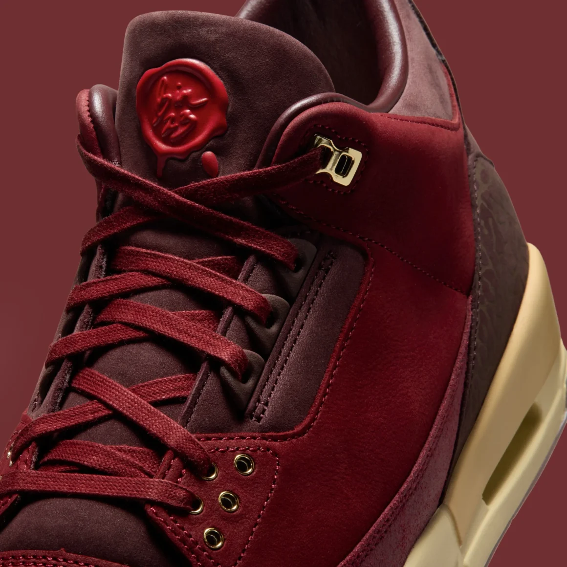 Air Jordan 3 Retro OG PRM ‘’BIN 23’’/’’Team Red and Burgundy Crush’’ - IO7744-600