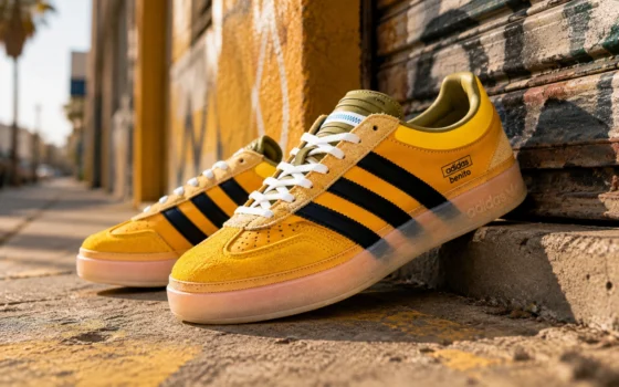 Bad Bunny x adidas Gazelle Indoor ‘’Solar Gold’’ - KI2592